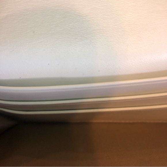 Coach Wallet -light blue & cream with snap closure & silver hardware - Picture 6 of 8